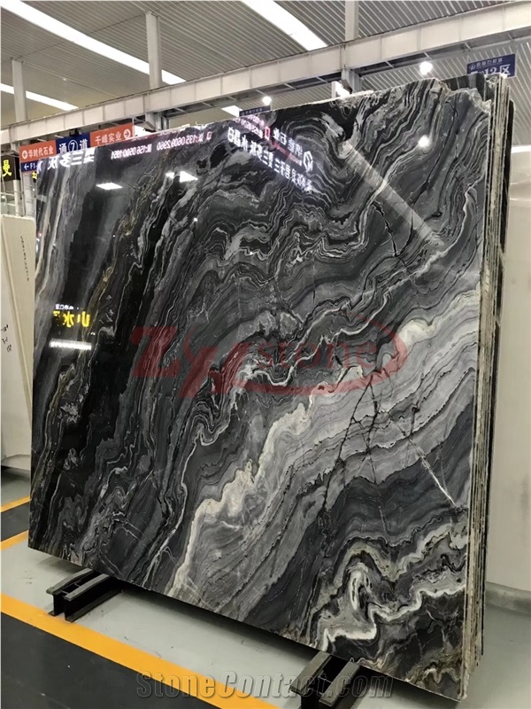 Australia Grey Wave Marble Slabs for Wall Tile