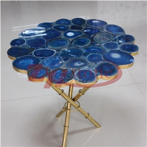 Blue Agate Round Table
