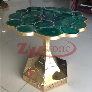 Malachite Green Round Table