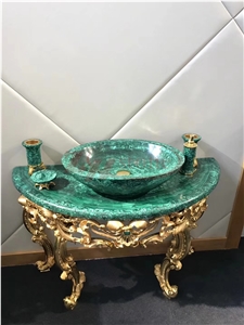 Malachite Green Table Top Jade Luxury Stone