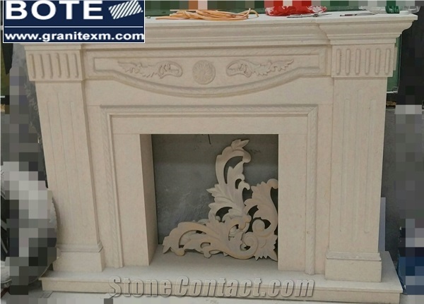Indoor Fireplace Decoration Handcraved Traditional Fireplace