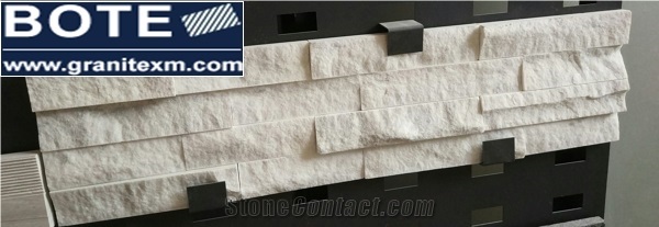 Pure White Marble Cultured Stone Wall Decor Wall Cladding