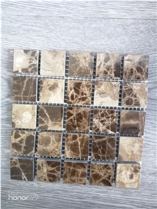 Mosaic in Brownish/ Brown Marble Mosaic