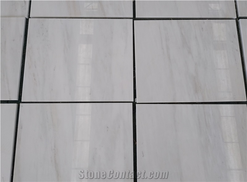 Venetian White Polished Marble Floor and Wall Tile Cut to Size