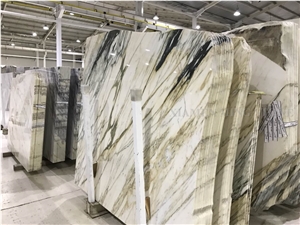 China Bamboo Landscaping White Marble Slabs on Sale,Machine Cut to Size Hotel Wall Tile Cladding in Stock