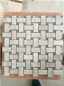 Basketweave Mosaic,Honed Basketweave Mosaic Pattern for Wall Cladding