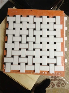 Basketweave Mosaic,Honed Basketweave Mosaic Pattern for Wall Cladding