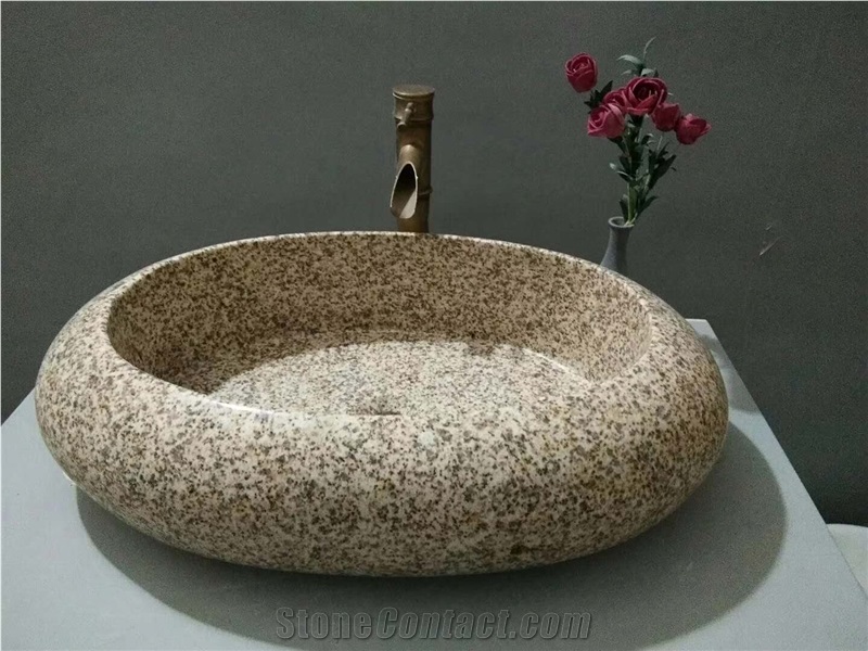 Beautiful Round Marble Wash Bowls, Rectangle Sandstone Sink