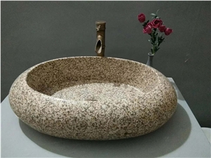Beautiful Round Marble Wash Bowls, Rectangle Sandstone Sink