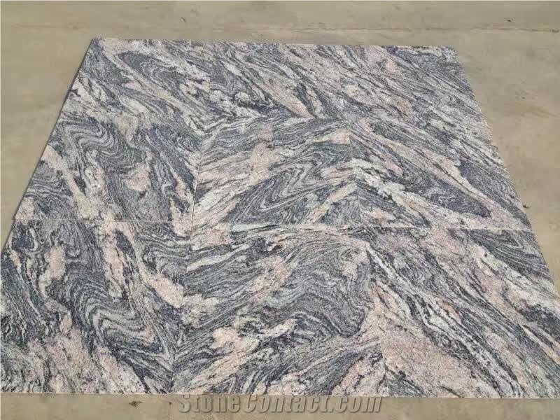 Colombo Juparana Granite Polished Tile Wall Cladding