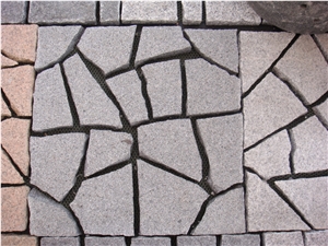 Granite Irregular Paver Building Stone Walk Covering Pavers Cube