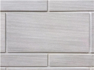 Grey Wood Vein Sandstone Floor Tiles Waterprove Slab French Pattern