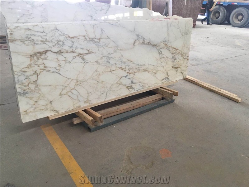 Luxury Marble Slabs Calacatta Gold Marble Slab for Bathroom Floor