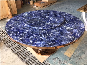 Luxury Precious Gemstone Table Top Dining Table End Table