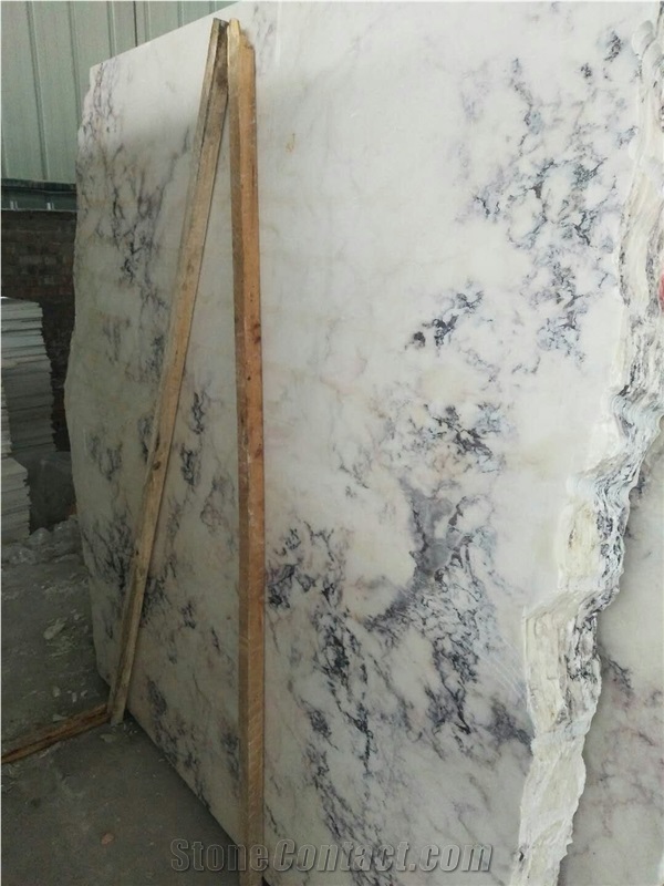 Marble Fusion Veins Slab Marble Violet White Slabs for Floor
