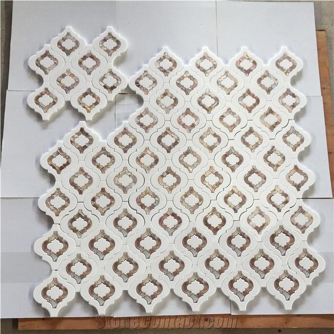 Polished Marble Mosaic Wall & Floor Covering Tiles
