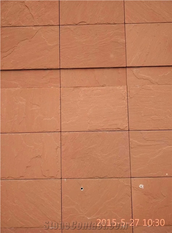 Red Sandstone Wall Cladding Covering Veneer