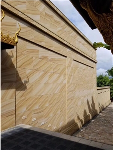 Yellow Sandstone Wall Cladding Tile Stone Veneer Sandstone Slab
