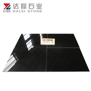China Absolute Black Granite Shanxi Black Cut to Size Floor Tiles