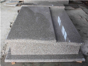 G361 Wulian Red Flower Granite Tombstone Lower Price Than G664