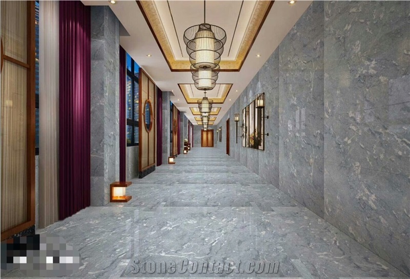 Good Material Polished Grey Marble Slabs for Floor and Wall Usage