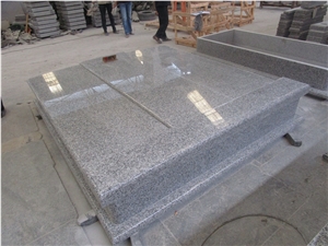 Grey Material Mountain Pink G623 Granite Double Tombstone