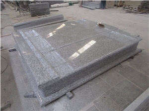 Grey Material Mountain Pink G623 Granite Double Tombstone