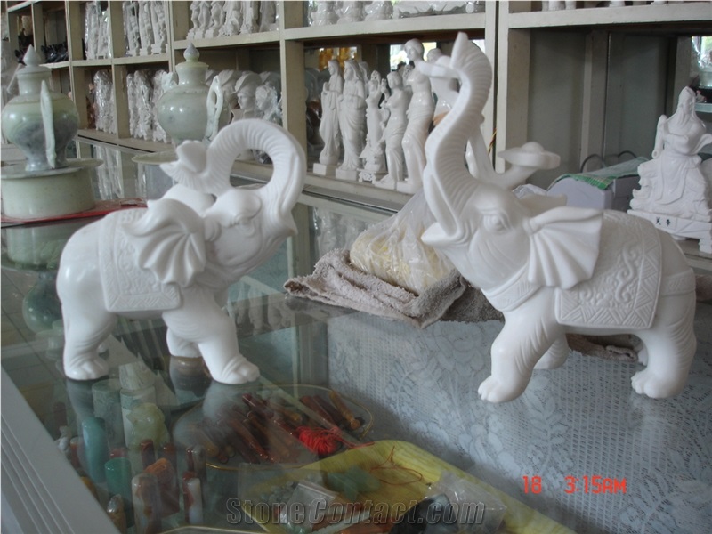 Marble Small Animal Sculpture