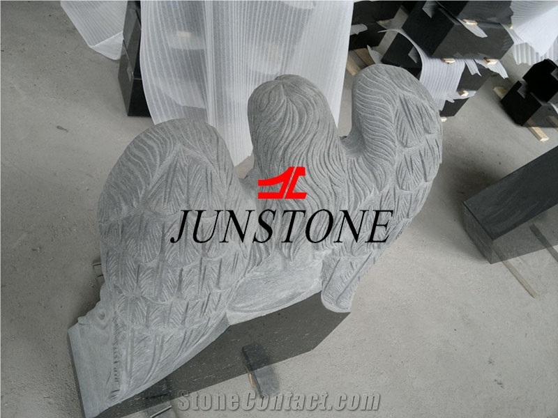 Shanxi Black Tombstone/China Black Tombstone/Angel Tombstone