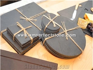 Cheese Board,China Cheap Black Slate Plate , Slate Dinner