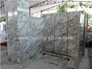 Dry Lay Hotel Interior Wall Decoration Arabescato Corchia White Marble