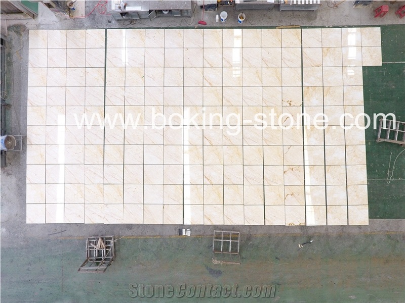 Gold Spider Marble Tiles and Slabs Beige Color Marble Dry Lay Interior