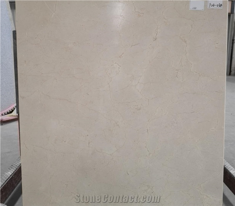 Crema Marfil 800*800mm,Laminated with Marble Backer,Good for Flooring
