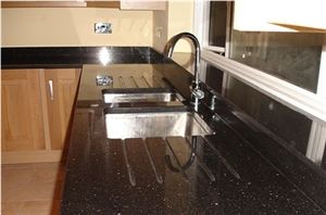 Black Galaxy Granite Kitchen Countertops