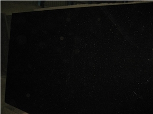 Black Galaxy Granite Slabs, India Black Granite