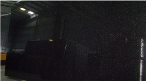 Black Galaxy Granite Slabs & Tiles, India Black Granite