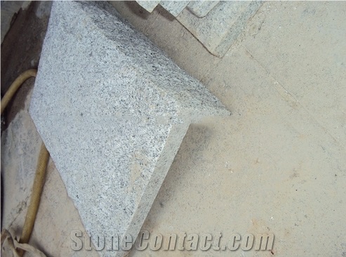 Chinese White Granite G603 (Sesame White) Mushroom Stone