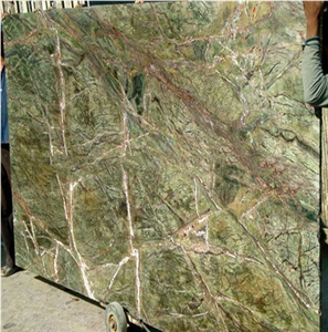 Factory Cheap Price Rain Forest Green Granite