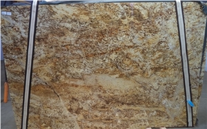 Golden Fantasy Granite Slabs & Tiles, India Yellow Granite