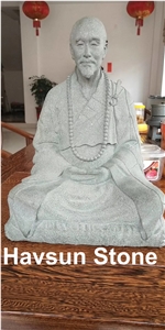 Monk Sit in Zazen Meditation Budha Religigous Statue/Sculptures