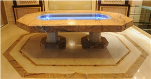 Rainforest Gold Marble Table