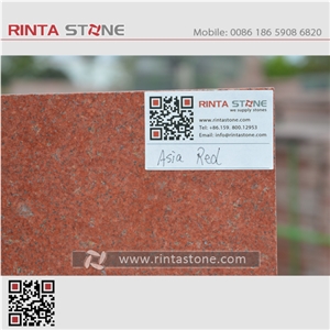 Asia Red Granite China Natural Colour No Dyed / No Painted Dark Deep