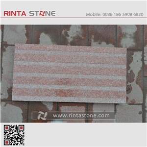 China Red Granite Natural Dark Real Deep Stone for Blind Person