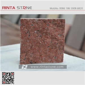 Chinese China Red Deep Granite Stone Street Paving Cubestone