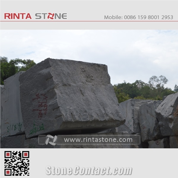G654 Granite Blocks Raw Mateiral Quarry Boulders Rough Rocks Dark Grey