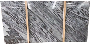 China Factory Vein Cut Serpeggiante Blue Wood Marble