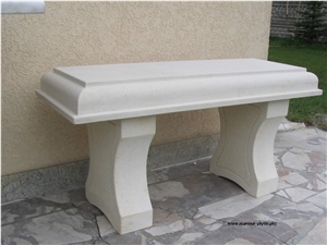 Pinczow Limestone Garden Bench