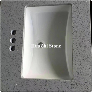 Artificial Quartz Stone Corian Cheap Bathroom Vanity Top Product