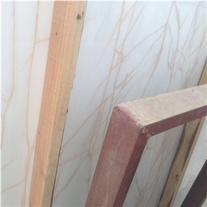White Marble and Red Vein the Red White Jade Stone Price Walling Tile