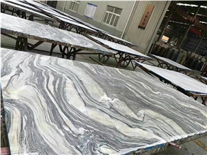 Fantasy Grey and White Marble Tiles,Paniting Polished Wall &Floor Tile